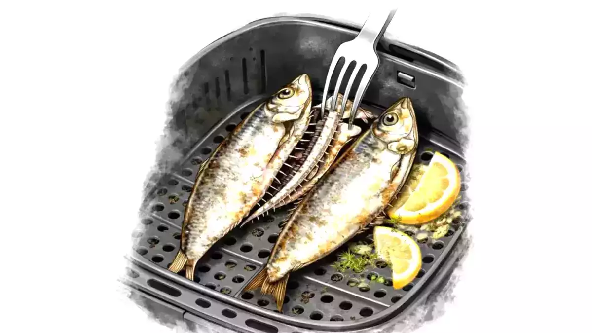 5. Uuni- tai airfryer-tekniikka: selkäranka irtoaa luonnollisesti.