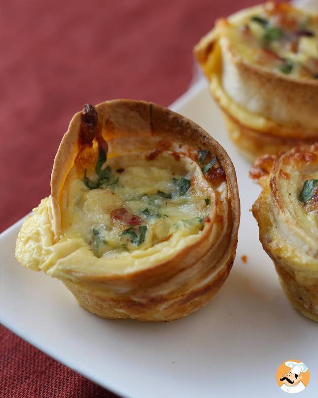 6. Mini quiche ja piadinas