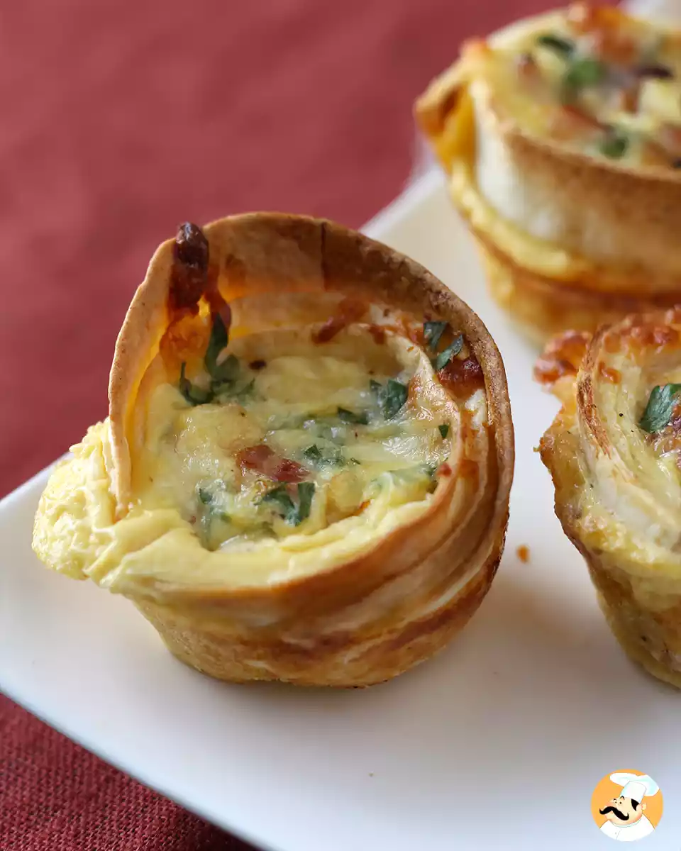 6. Mini quiche ja piadinas