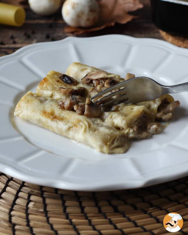 5. Cannelloni sieniä ja makkaraa