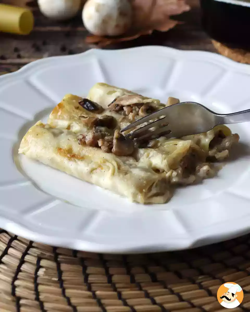 5. Cannelloni sieniä ja makkaraa