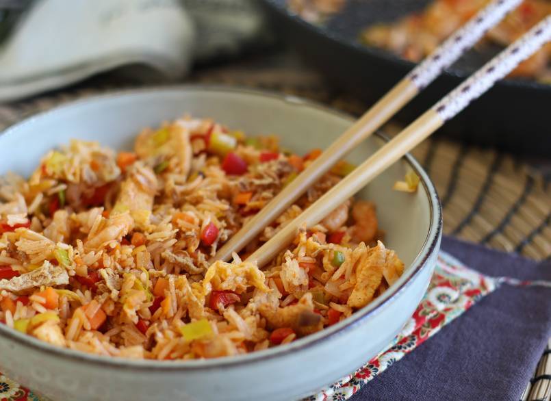 5. Nasi goreng: Indonesian anti-gastap-riisin sekoitusruokaa.
