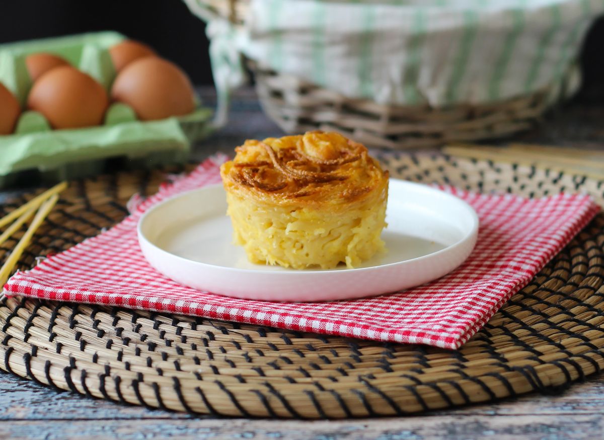6. Pastaomeletti yksittäisinä annoksina