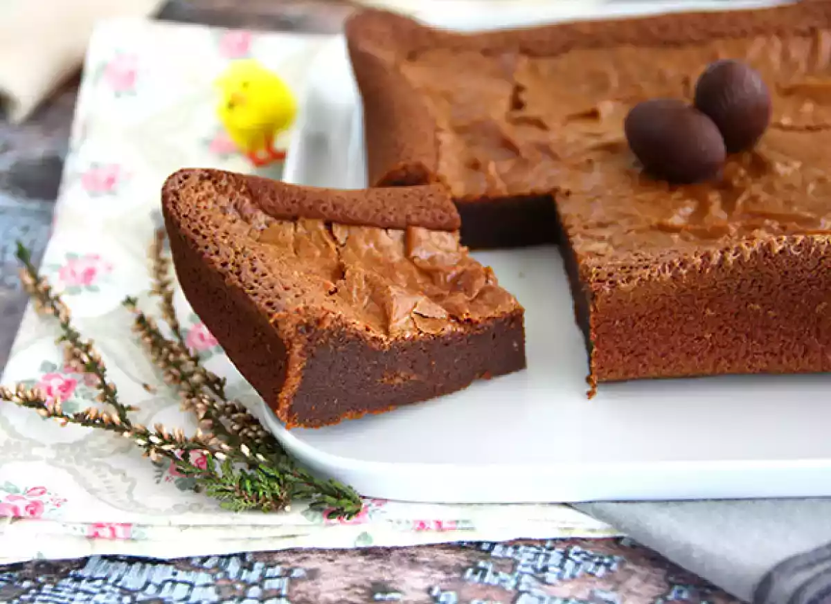 1. Brownie pääsiäismunien suklaalla