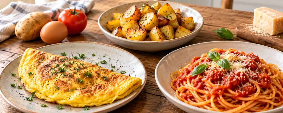 Munat, perunat, pasta: 8 ateriaa, kun jääkaappi näyttää tyhjältä