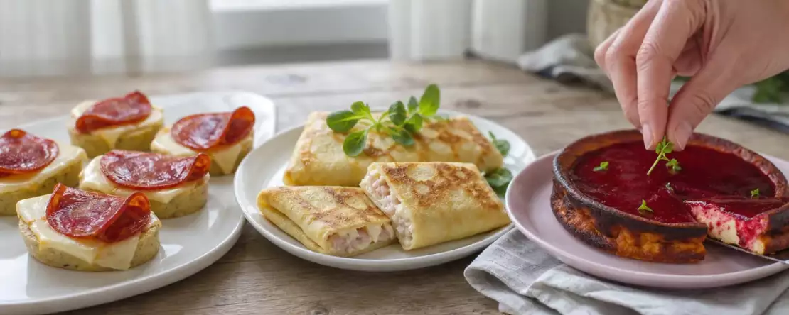 Päivän menu 27. lokakuuta: polentaa, täytettyjä ohukaisia ja sitruunaista skyr-vanukasta
