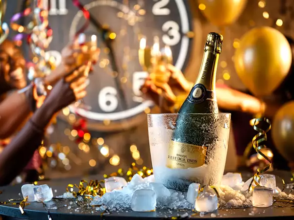 Kuohuviinin jäähdyttäminen 15 minuutissa tuntuu mahdottomalta, kunnes kokeilet tätä viime hetken temppua ja pelastat uudenvuodenaaton.