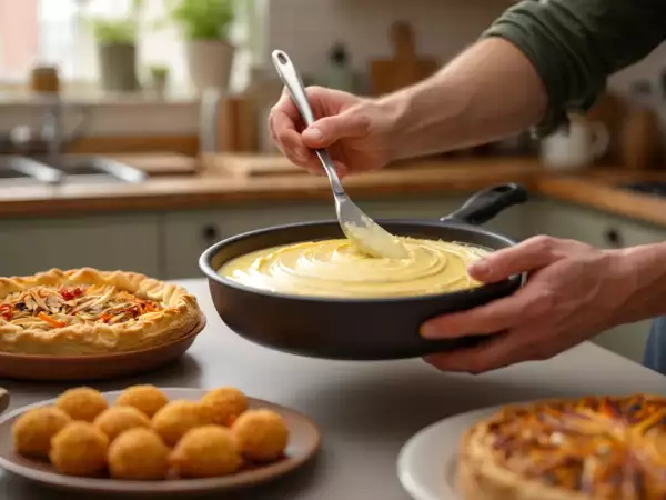 Päivän menu, 23. toukokuuta: herkullisia raclette-kroketti, helmikanapiirasta ja flan pâtissier
