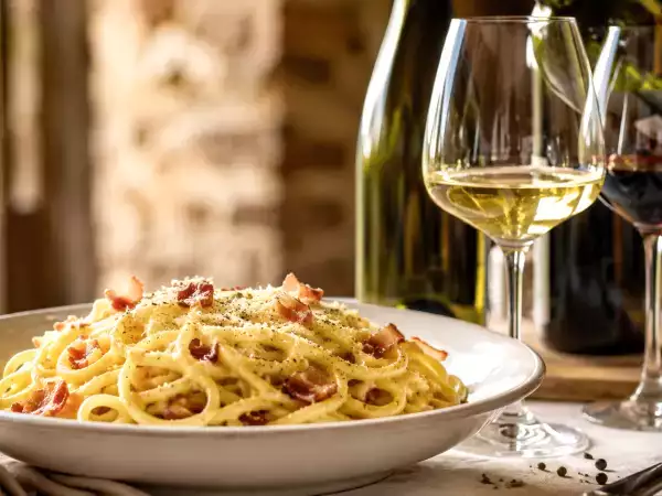 Kuinka valita täydellinen viini carbonaraan: käytännön vinkkejä ja sommelierien suosittelemia viiniyhdistelmiä