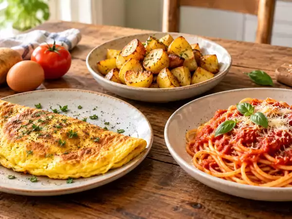 Munat, perunat, pasta: 8 ateriaa, kun jääkaappi näyttää tyhjältä