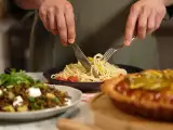 Artikkelit: Päivän menu, 22. toukokuuta: herkullinen linssisalaatti, spagetti ja kiivitorttu