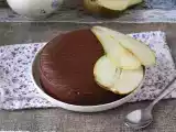 Resepti Suklaa-päärynäfudge, superhelppo jälkiruoka, jossa on vain 2 ainesosaa!