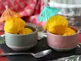 Resepti Mango- ja limettisorbetti vain 3 ainesosasta, valmis syötäväksi 5 minuutissa!