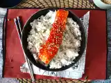 Resepti Korealaistyylinen lohi gochujang-kastikkeella, valmis 8 minuutissa