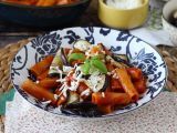 Resepti Sicilian pasta munakoisolla, helppo ja kevyt versio - pasta alla norma