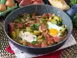 Resepti Huevos rotos, superhelppo espanjalainen perunoihin ja kananmuniin perustuva resepti.