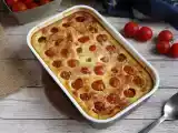 Resepti Suolainen clafoutis kirsikkatomaateilla ja tonnikalalla