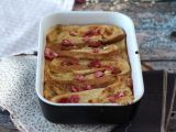 Resepti Uunissa paistettu ranskalainen paahtoleipä vaaleanpunaisella praline-kuorrutteella, ultra-herkullinen resepti