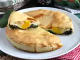 Resepti Pinaatti-, ricotta- ja munapiirakka - italialainen torta pasqualina