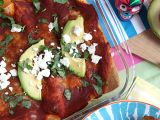 Resepti Kanan enchiladat chilikastikkeella