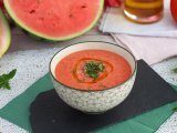 Resepti Kylmä vesimeloni- ja tomaattikeitto