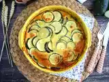 Resepti Kesäkurpitsaa ja vuohenjuustoa clafoutis