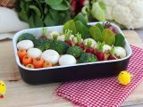 Resepti Vihannespuutarha aperitiivejä varten (hummusta ja kasviksia)