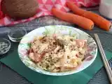 Resepti Thai pasta (kookoskerma-nuudelit katkarapujen ja vihannesten kera)