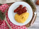 Resepti Savoyn diotit polentan ja comté-juuston kera