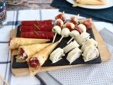 Resepti Kuivattua lihaa sisältävien aperitiivien kvartetti