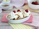Resepti Banana split, kuuluisa jäätelöherkku