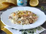 Resepti Pakastettu äyriäisrisotto: ihanteellinen ratkaisu nopeaan ja maukkaaseen ruokaan.