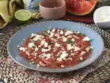 Resepti Vesimeloni carpaccio: virkistävä kesäalkupala