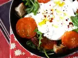 Resepti Paahdettua aprikoosia, rucolaa ja burrata-salaattia