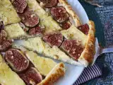 Resepti Ohut viikuna-, brie- ja pähkinäpiirakka