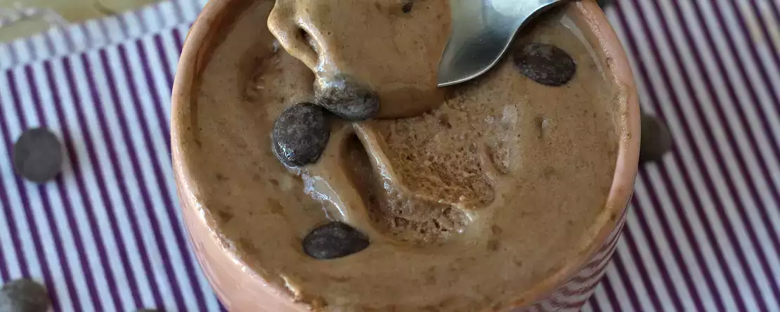 Suklaa heraproteiinijäätelö, valmis 5 minuutissa!