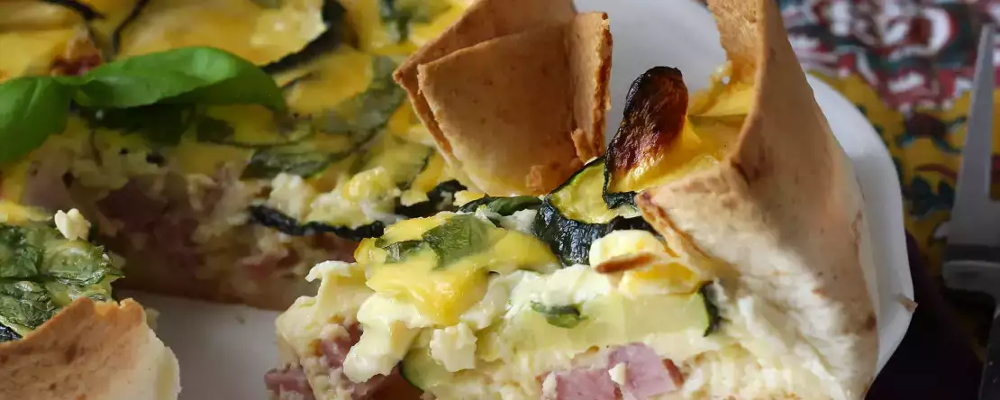 Leivonnaiseton quiche tortillalla? se on mahdollista! kevyt resepti, joka sopii täydellisesti kesään!