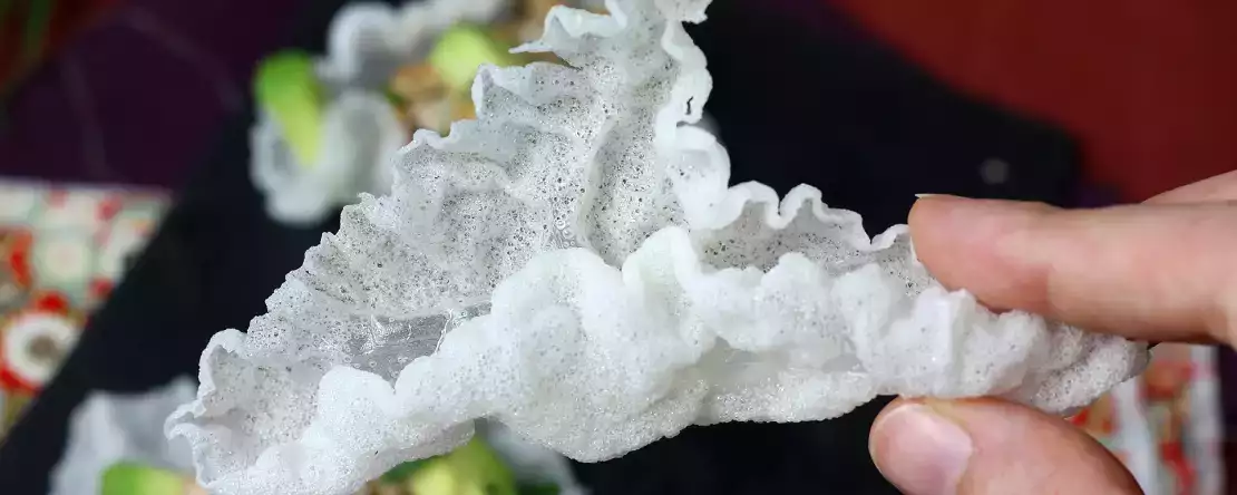 Miten teen riisipaperista sipsejä?