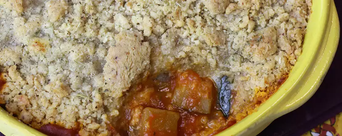 Ratatouille crumble, nopea ja helppo ruokalaji, jota rakastat!