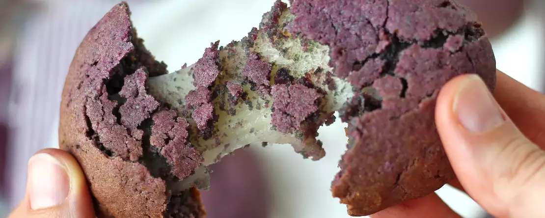 Mochi-keksit ubeen kanssa