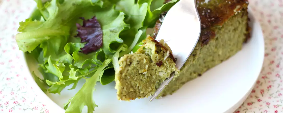 Pohjaton pinaatti- ja gouda-quiche