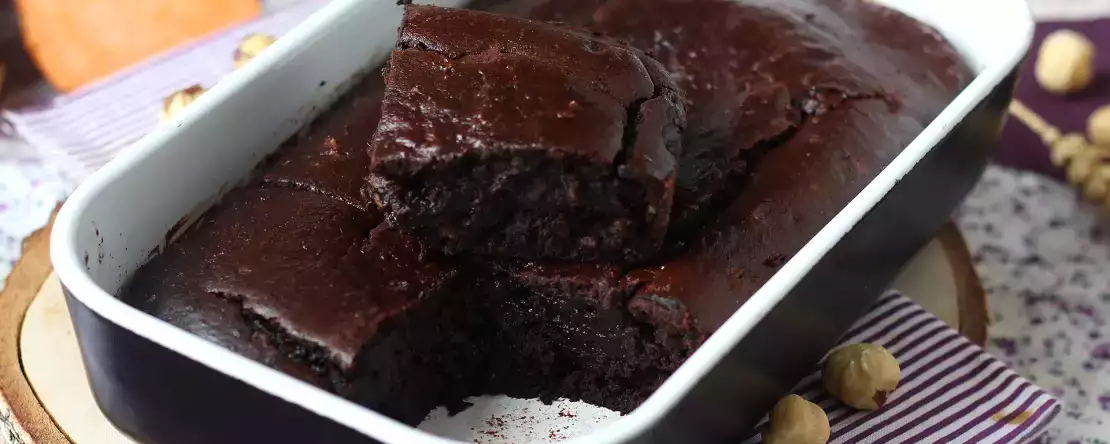Bataattibrownie ilman voita tai öljyä