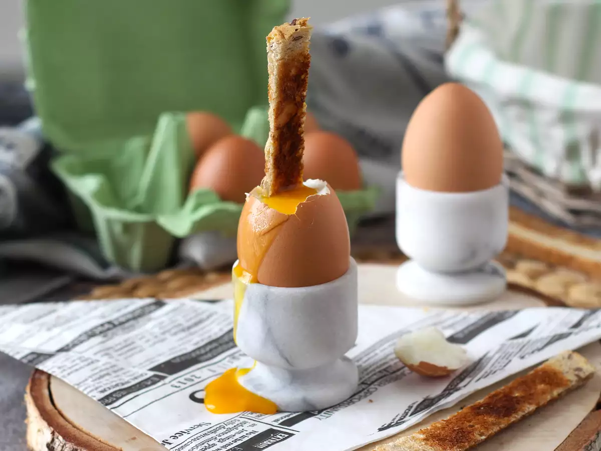 Resepti Pehmeäksi keitetyt munat air fryerissä