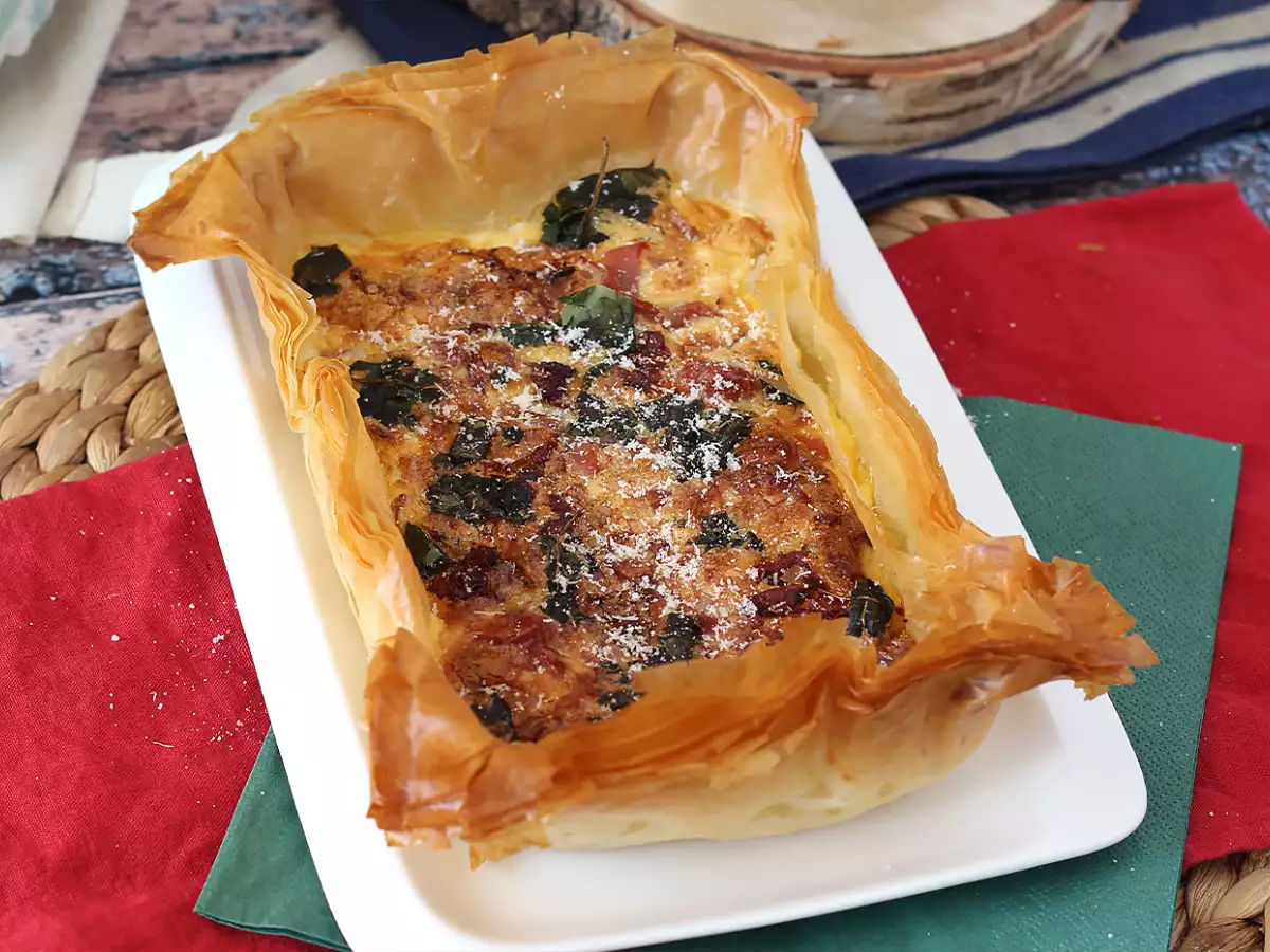 Resepti Nopea italialaistyylinen filotaikinapiirakka