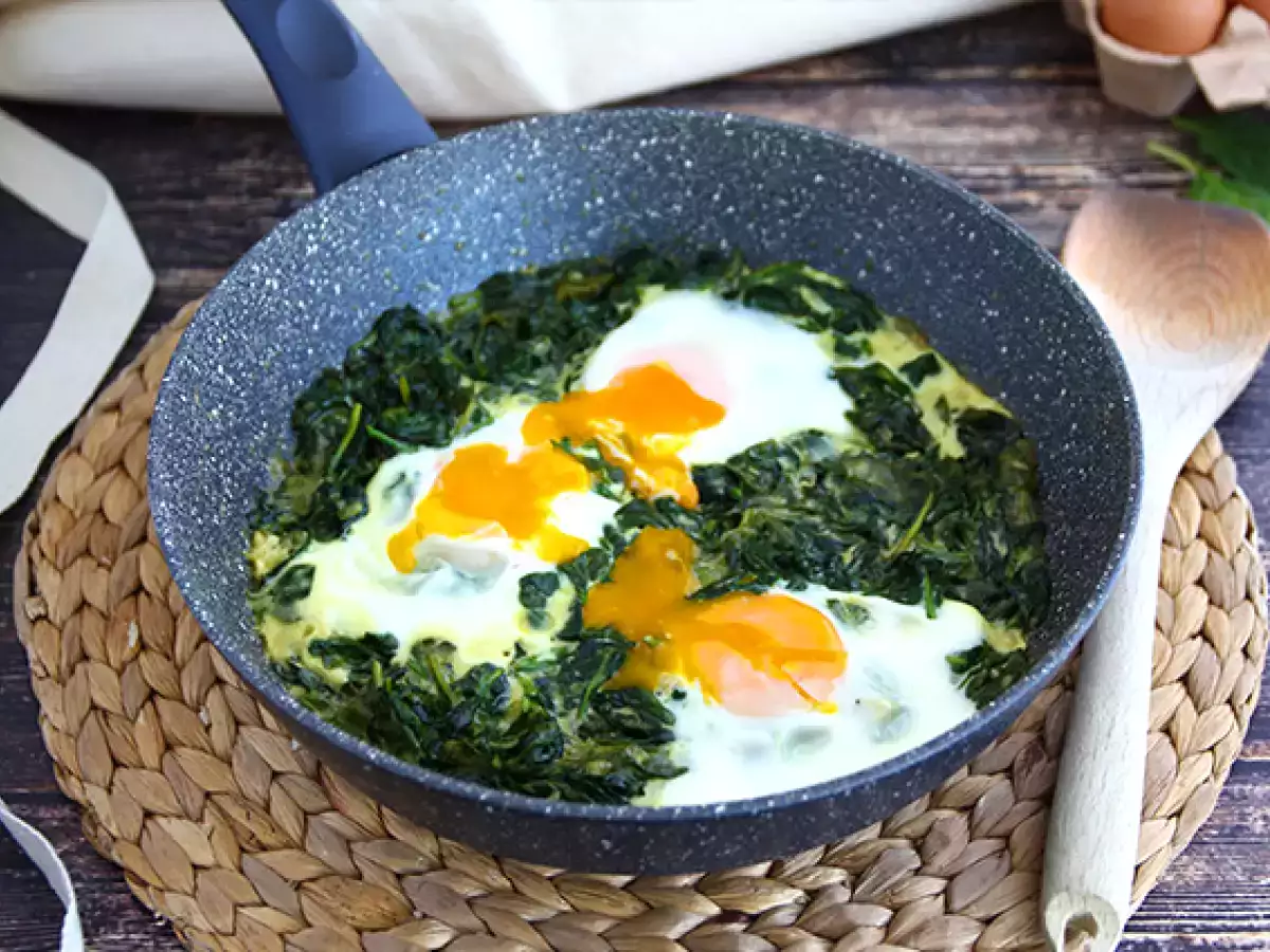 Resepti Kermainen pinaatti ja munat