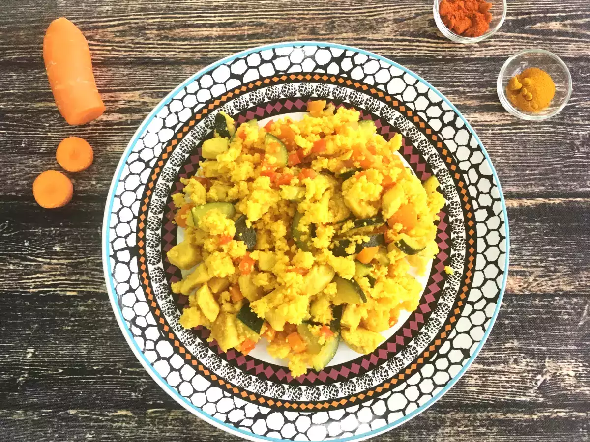 Resepti Nopea couscous (kana ja vihanneksia)