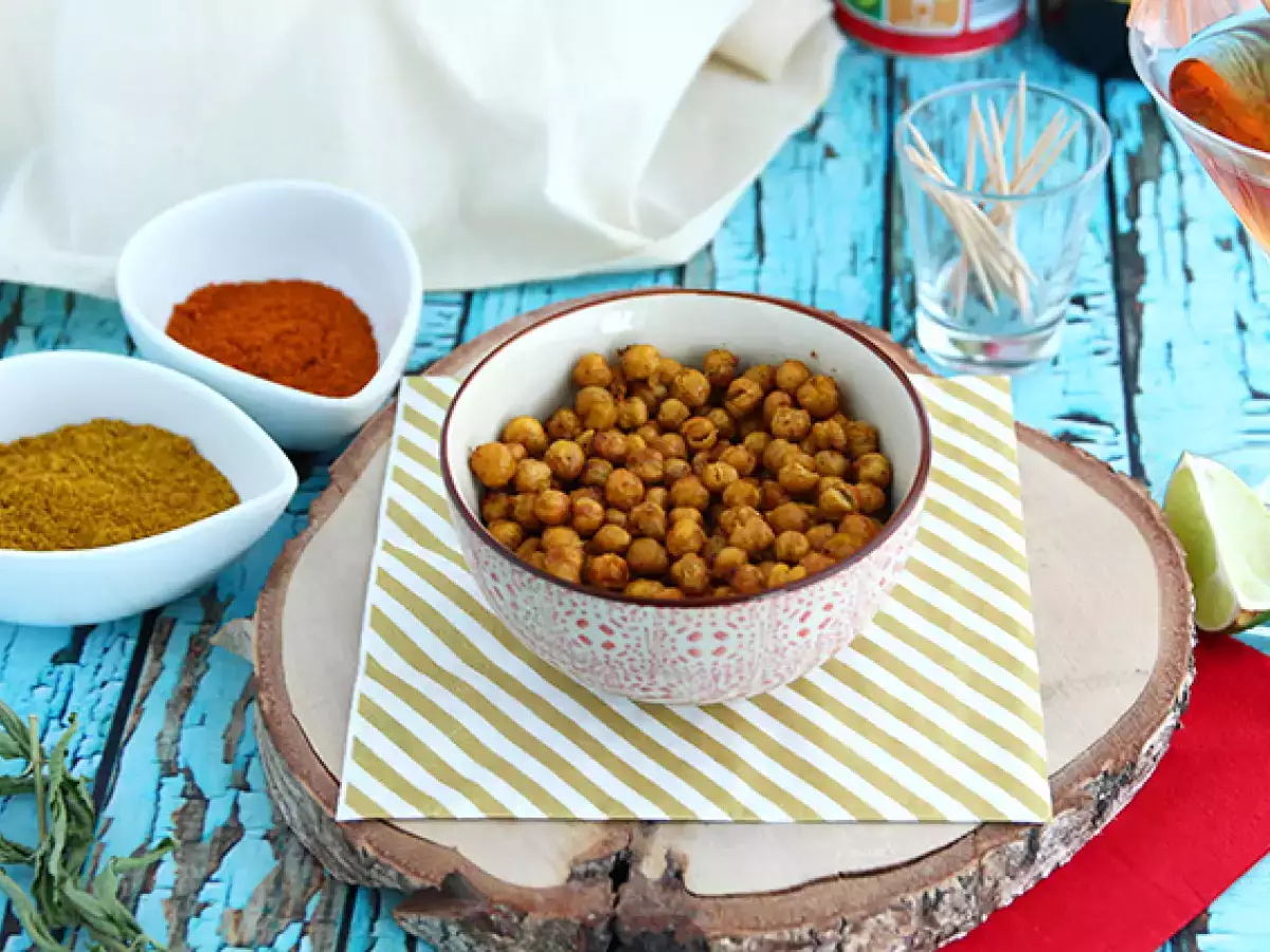 Resepti Uunissa paahdetut curry-kikherneet