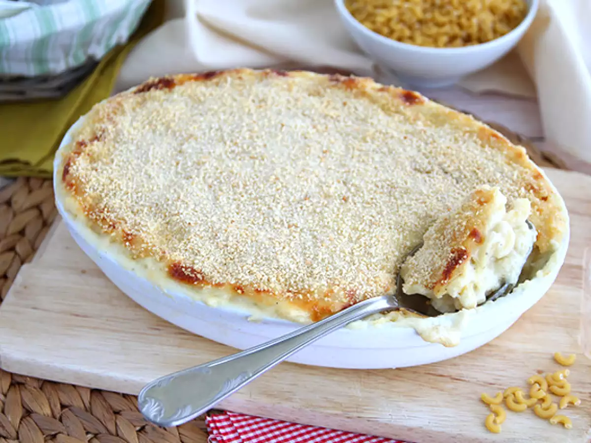 Resepti Mac and cheese, amerikkalainen makaronijuustogratiini