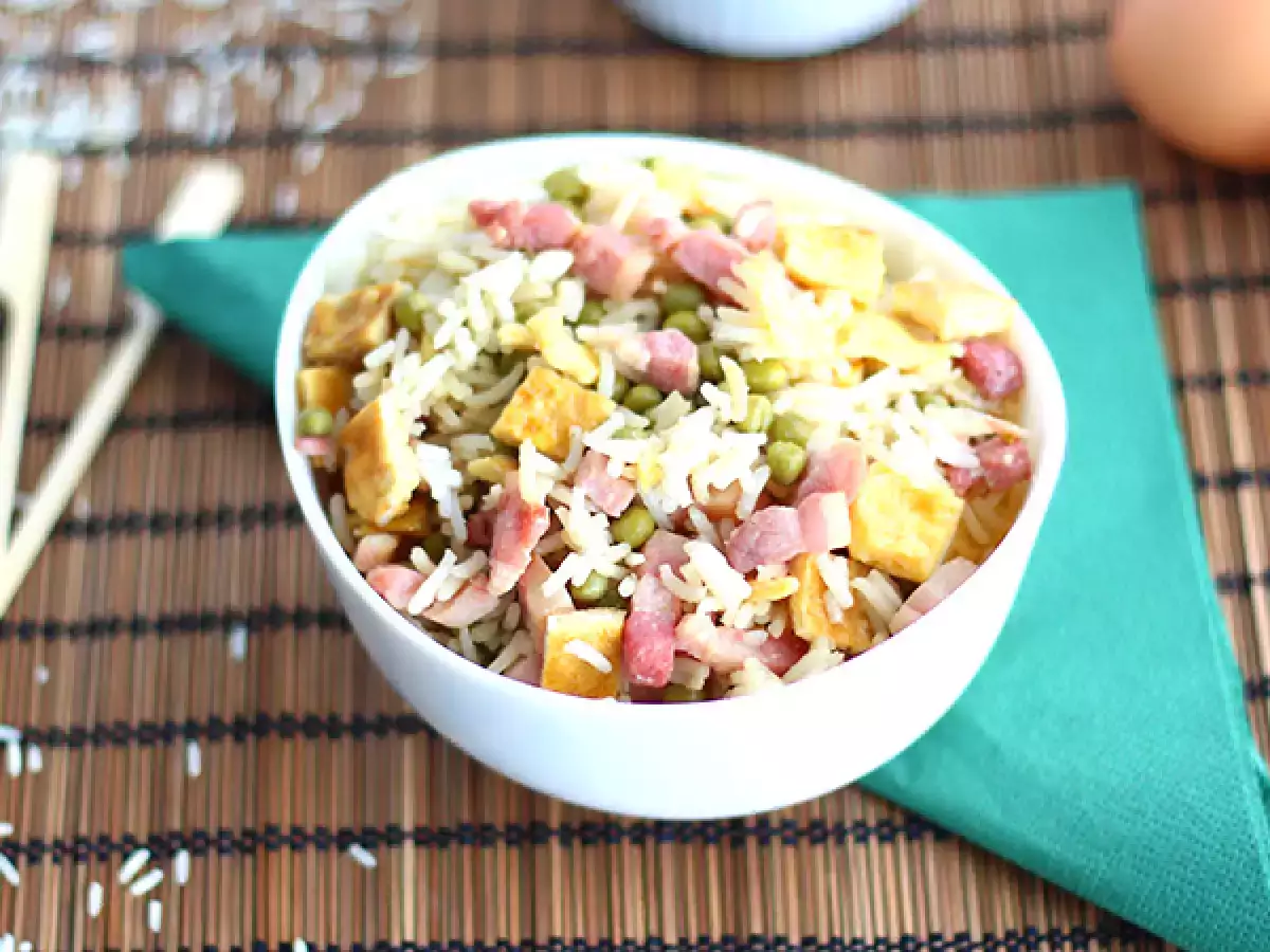 Resepti Nopea kantonilainen riisi, helppo resepti