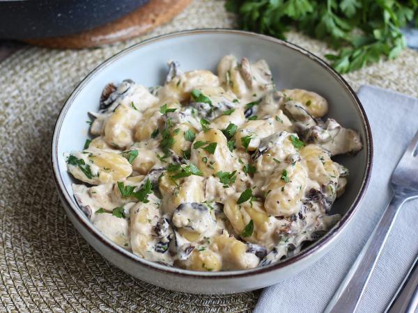 Resepti Gnocchi sienillä, maukas ja helppo ensimmäinen ruokalaji
